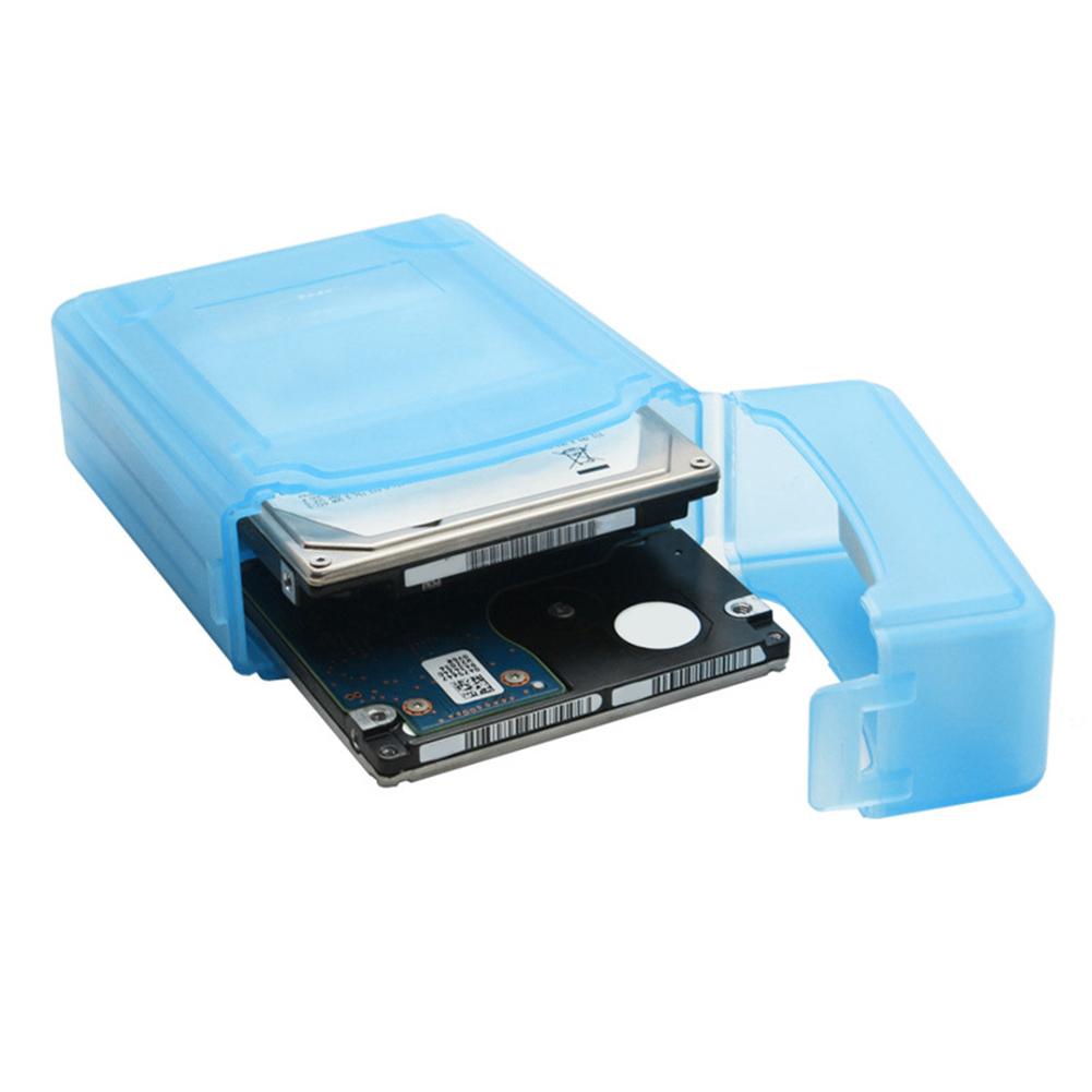 Niebieski dysk twardy pokrywa etui PP pojemnik turystyczny futerał robić przechowywania ochronna pyłoszczelna torba dla 3.5 cal przenośny dysk twardy dysk twardy SSD jazdy samochodem