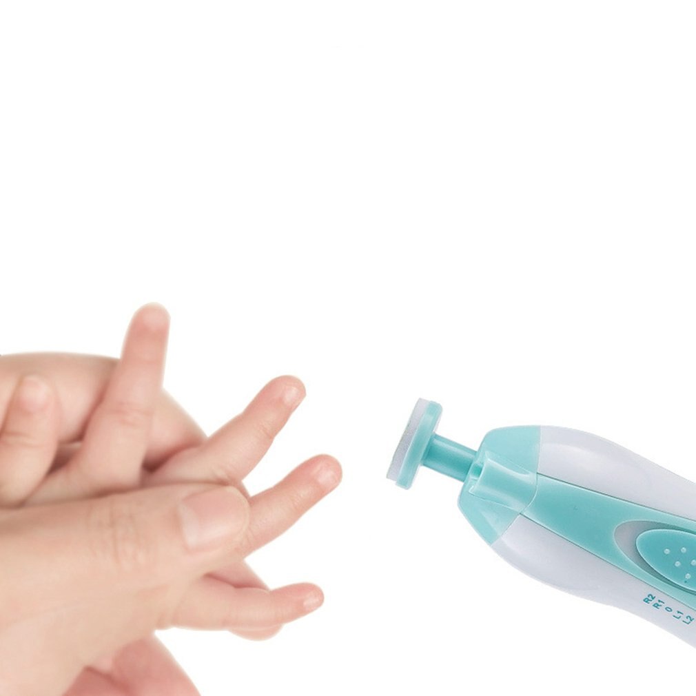 Segurança do bebê recém-nascido elétrica cortador de tosquiadeira prego aparador manicure pedicure clipper cortador tesoura crianças infantil cuidados com o prego