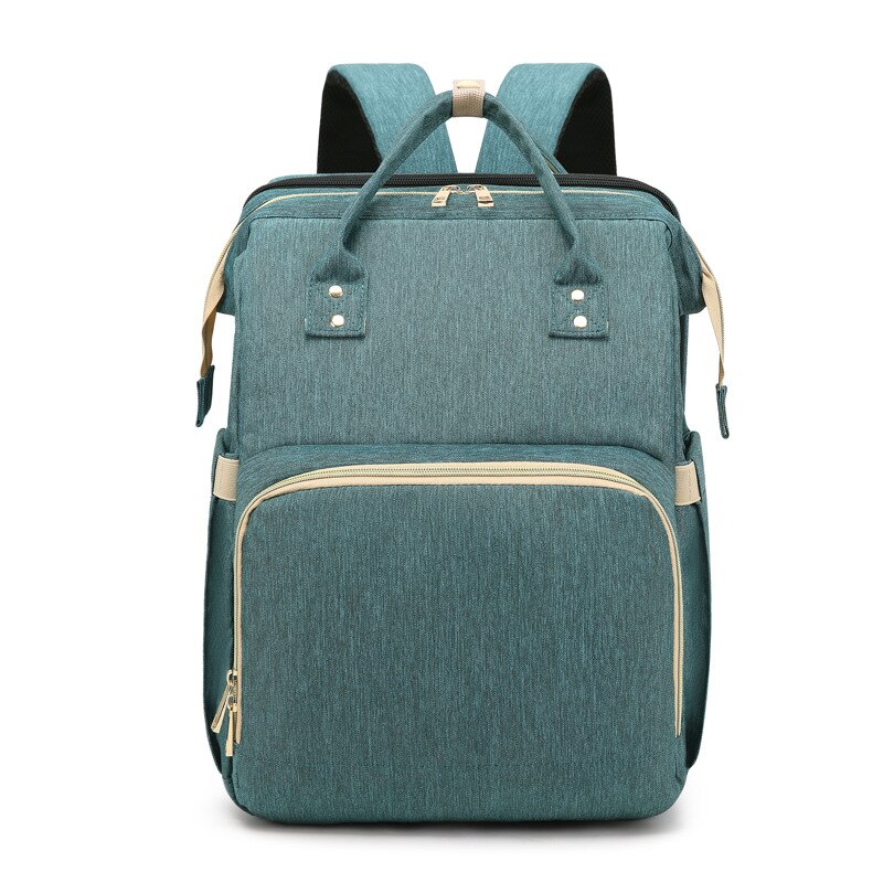 Mode Luiertassen Rugzak Multifunctionele Opvouwbare Baby Bed Wieg Tas Grote Capaciteit Wandelwagen Zak Isolatie Verpleging: Blue1