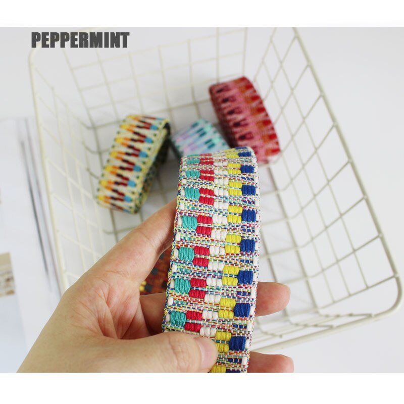 1 Yard 4 Cm Jacquard Tas Band Geweven Singels Lint Borduren Band Trim Accessoire Voor Tas/Kledingstuk/Homedeco gecontroleerd Kant