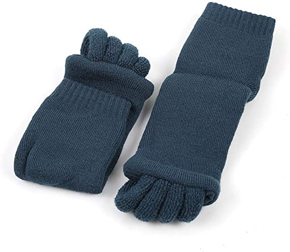 Calcetines separadores de cinco dedos para Yoga y gimnasio, calcetín de alineación para el dolor, masaje de salud, previene calambres en los pies, un par