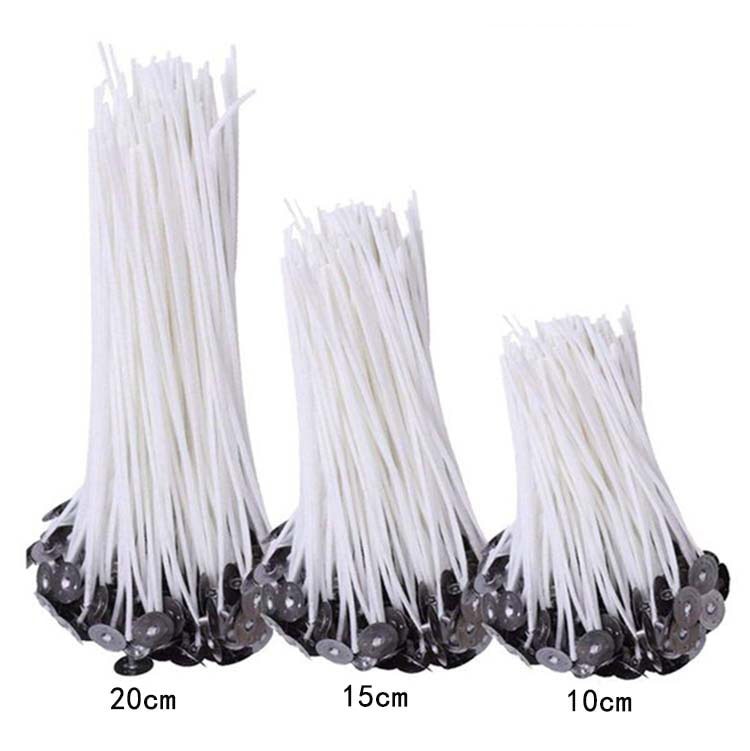 Mèches de bougies en coton tissé, noyau de cire de soja, pour bricolage, ligne de lampe à Kerosene, accessoires en bois, fabrication de bougies