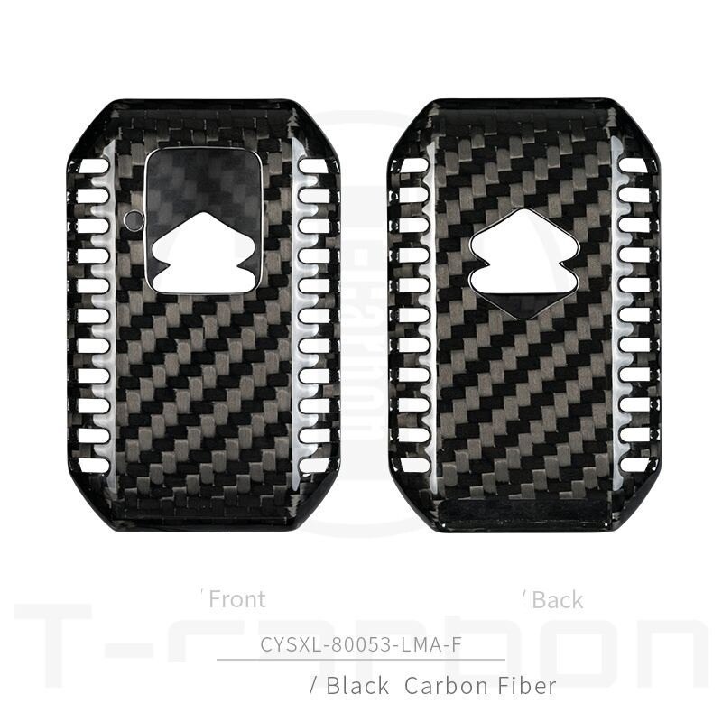 Real Carbon Fiber Car Remote Key Case Key Cover Voor Suzuki Swift Wagon R Monopoly Keyless Houder bescherming: carbon black 02