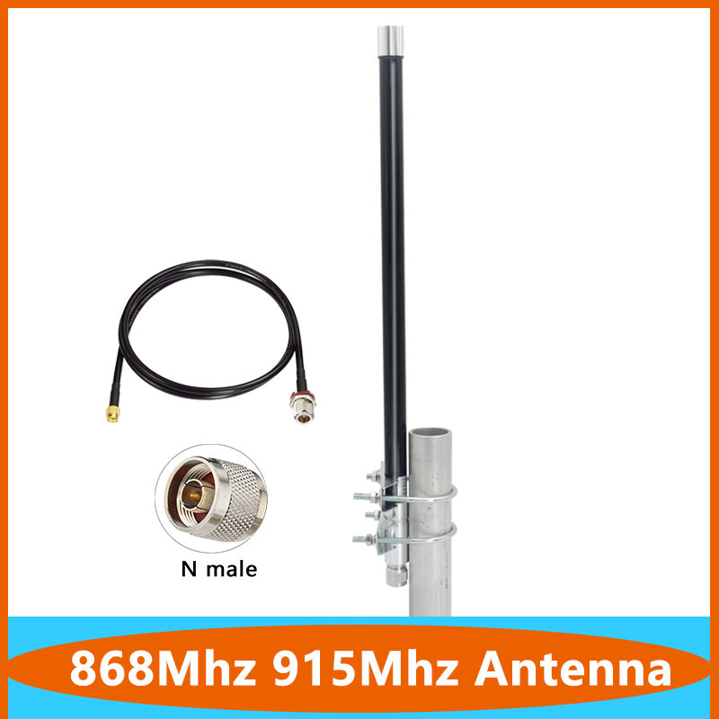 LoRa Helium Hotspot Bergmann Antenne - 50cm 8DBI 868/915MHz draussen IP67 Wasserdicht Glasfaser Antenne
