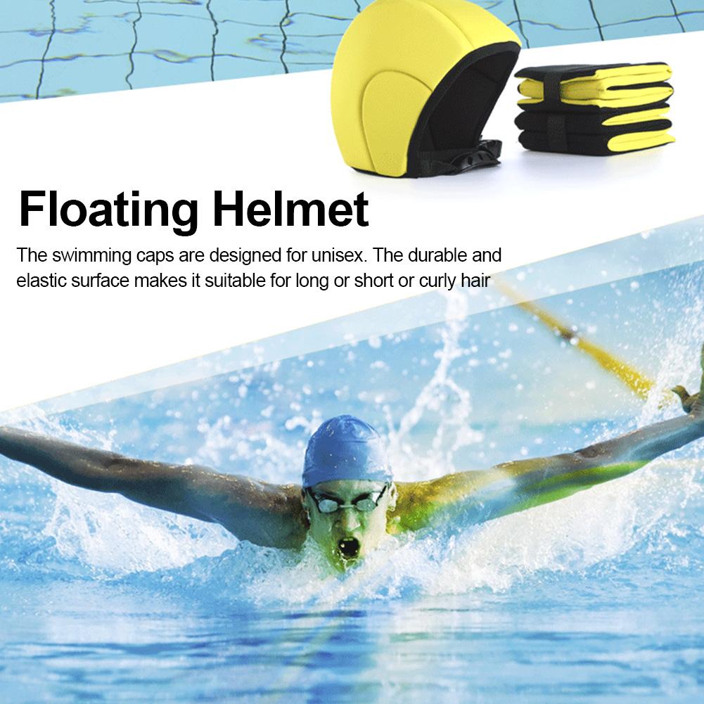 3PCS/Set Swimming Pool Floating Helmet Swimming Floating Cap For Beginners Safety Protector Helmet For Water Sports Surf