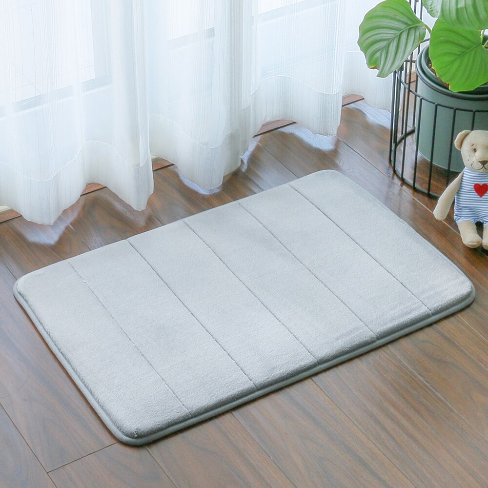 40X60Cm 50X80Cm Effen Kleur Spons Antislip Badkamer Matten Pvc Rug Douche Voor floor Mat Streep Badmat