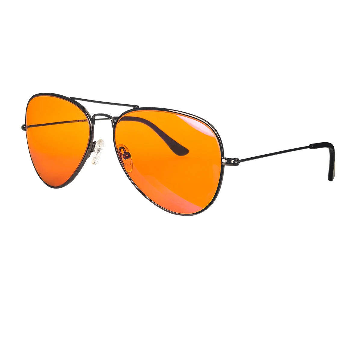 Shinu óculos anti-luz azul masculino, lentes laranja, filtro de luz azul, melhor descanso para dormir, armação de metal