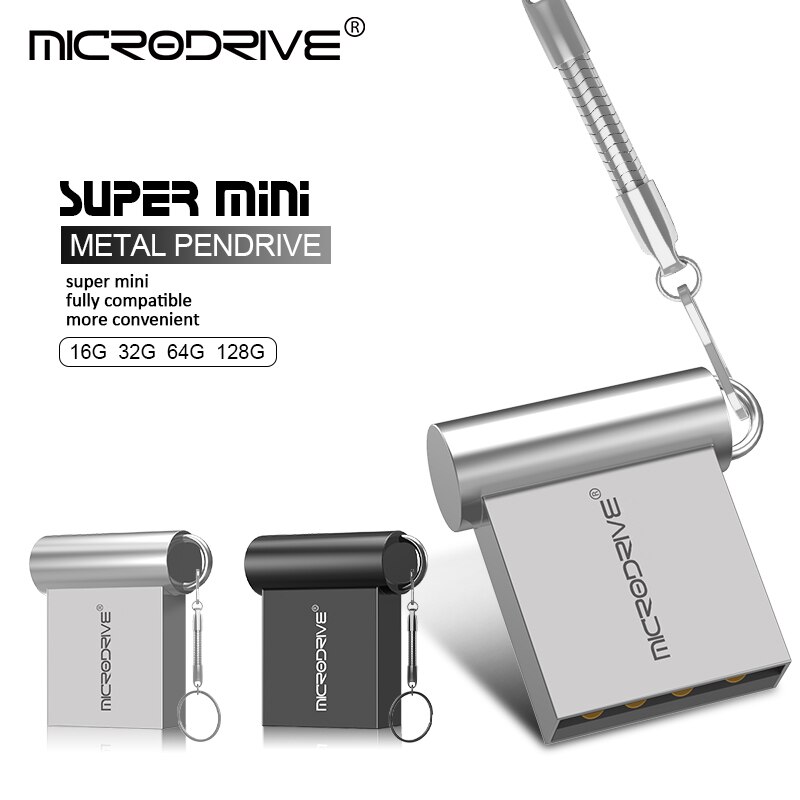 Neue mini metall usb flash drive 64GB 32GB 16GB 8GB 4GB Pen Drive tragbare 128GB usb 2.0 usb stick speicher Flash disk