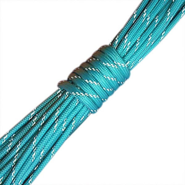 Glow In the Dark Reflective Paracord 9 Strands Survival Parachute Cord WHShopping: Silver