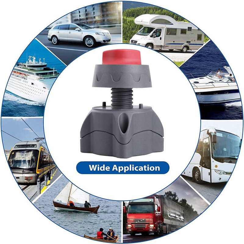 Battery Disconnect Switch Waterproof Battery Isolator 12V-48V 300A Battery Cut/Shut Off Switch for Marine Car RV ATV