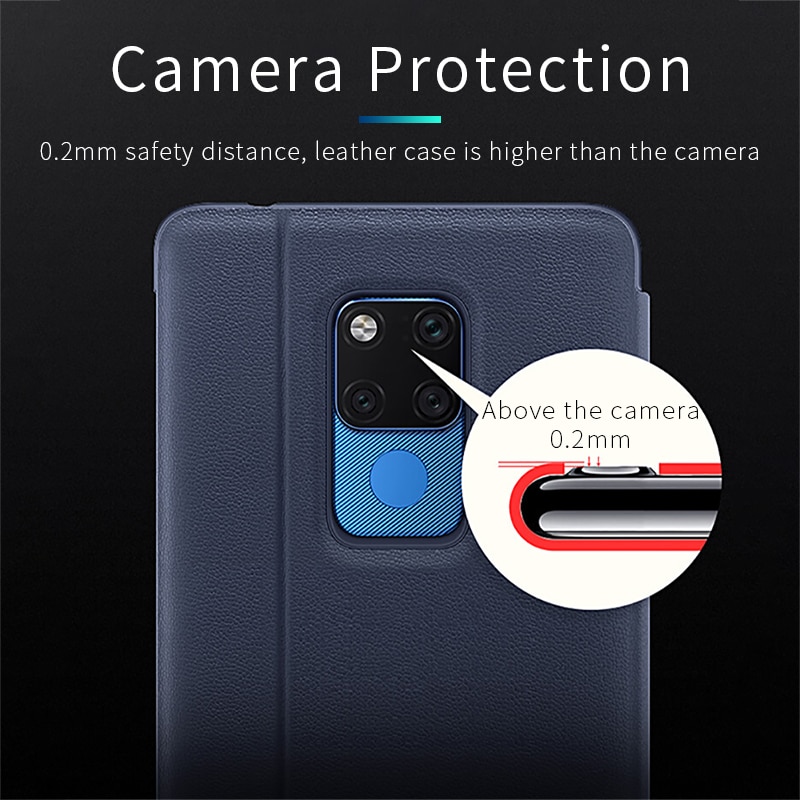 HUAWEI mate20 X Pro Case Original 100% Official Smart View Protection Cover HUAWEI MATE 20 Case Window Flip Leather Mate20 Cover