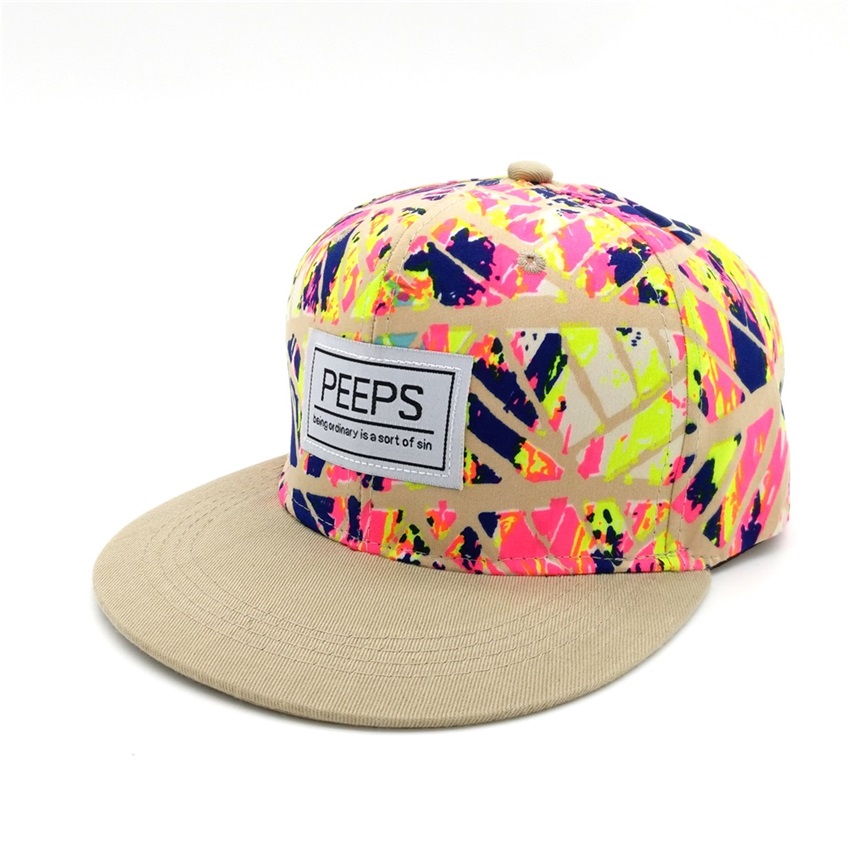 Minhui nueva PEEPS gorras de béisbol Snapback sombrero plano baile callejero gorros de hip hop para hombres y mujeres: Beige 1