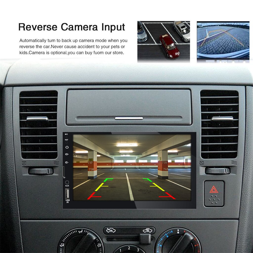 Reproductor de MP4 para coche, MP5 multimedia, reproductor de mp5 para coche OMESHIN, 2 Din, mp5, retráctil, automotriz, dvd, Bluetooth, pantalla estéreo, Bluetooth 7080b Jun13