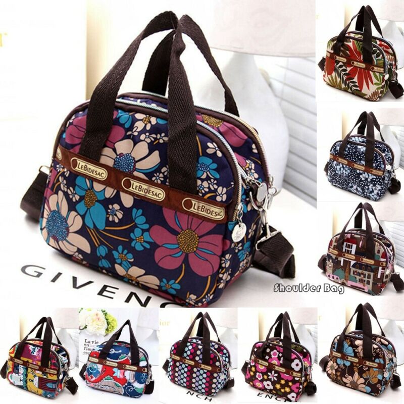 Women's Satchel Shoulder Bag Nylon Tote Messenger Cross Body Waterproof Handbag