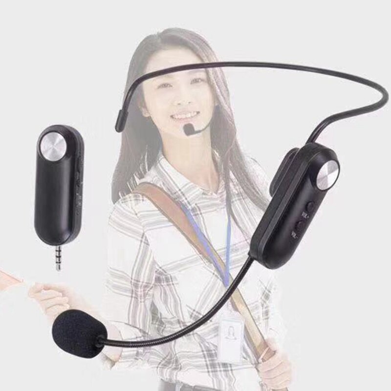 Trådløst mikrofon headset trådløst headset mikrofon system til stemmeforstærker scene højttalere lærer tour guides