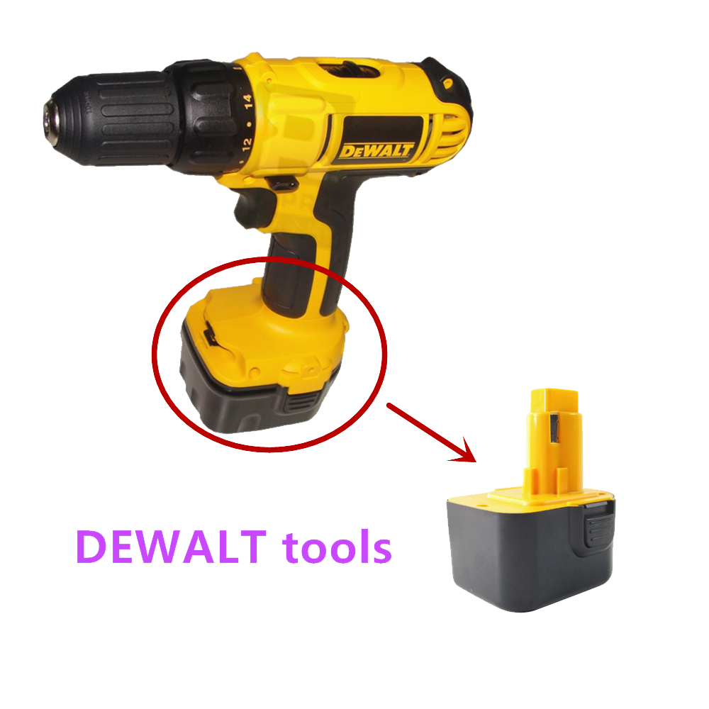 12V 4800Mah Nicd Tool Batterij Voor Dewalt DE9074 DC9071 DE9037 DE9071 DE9075 DW9071 DW9072 DW9074 DC727 DC756 DC980 DC981 DW051