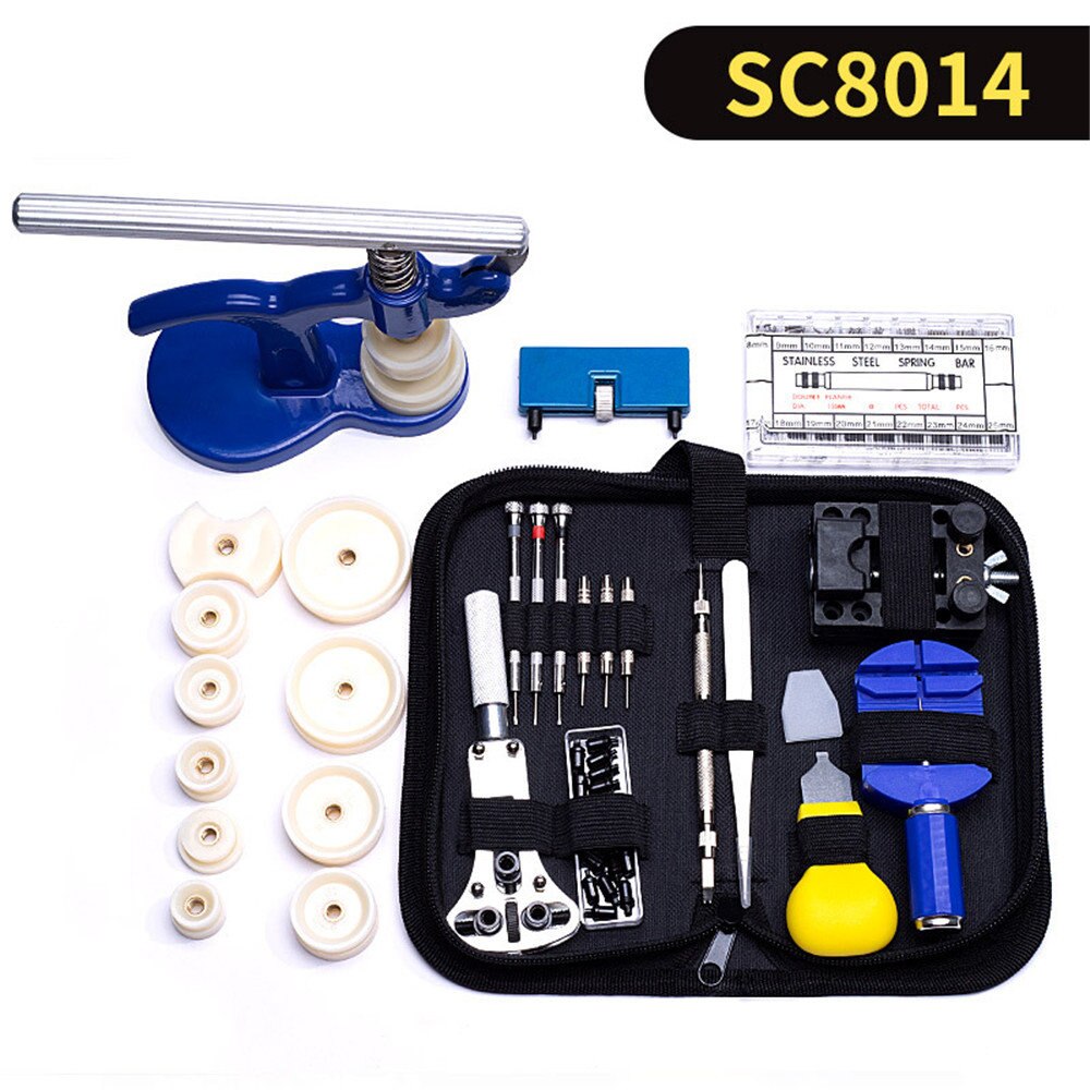 watch repair kit set watch repair tools combination tools for dismantle change battery open cover operation: SC8014 combo