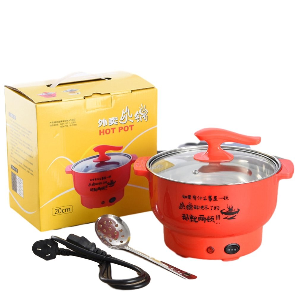 Multifunctional Electric Cooker Stainless Steel Plastic Home Appliances Double Firepower Anti-Dry Function Pot