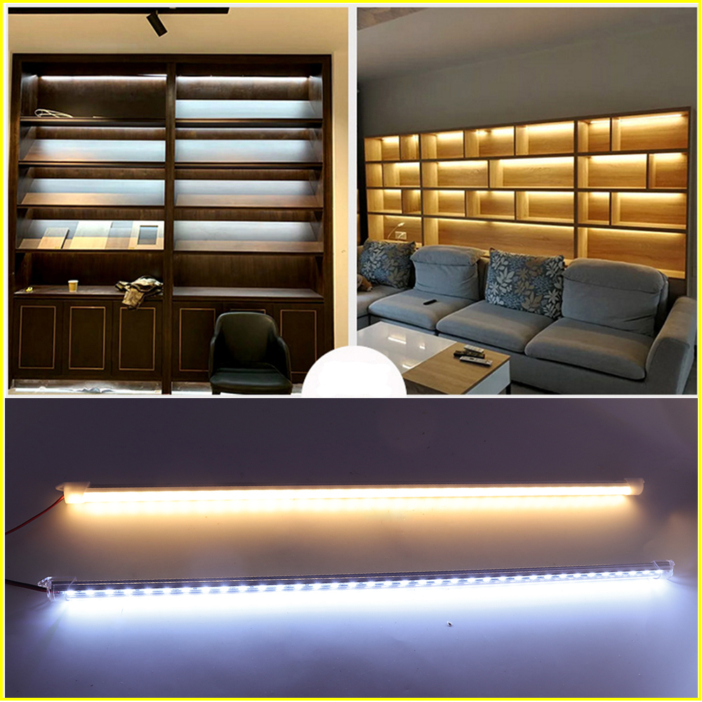 Barra de luces LED USB, tira de luces LED rígida de 5V 5630 con interruptor debajo del armario, lámpara de iluminación para habitación de cocina, 10/20/35/40/50cm