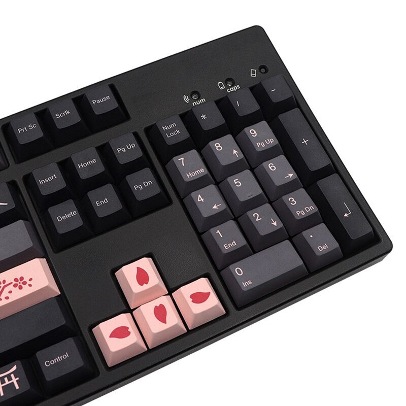 R9JA Stijlvolle Night Sakuras Keycaps Cherry Profiel 136 Toetsen Keycap Japanse Engels