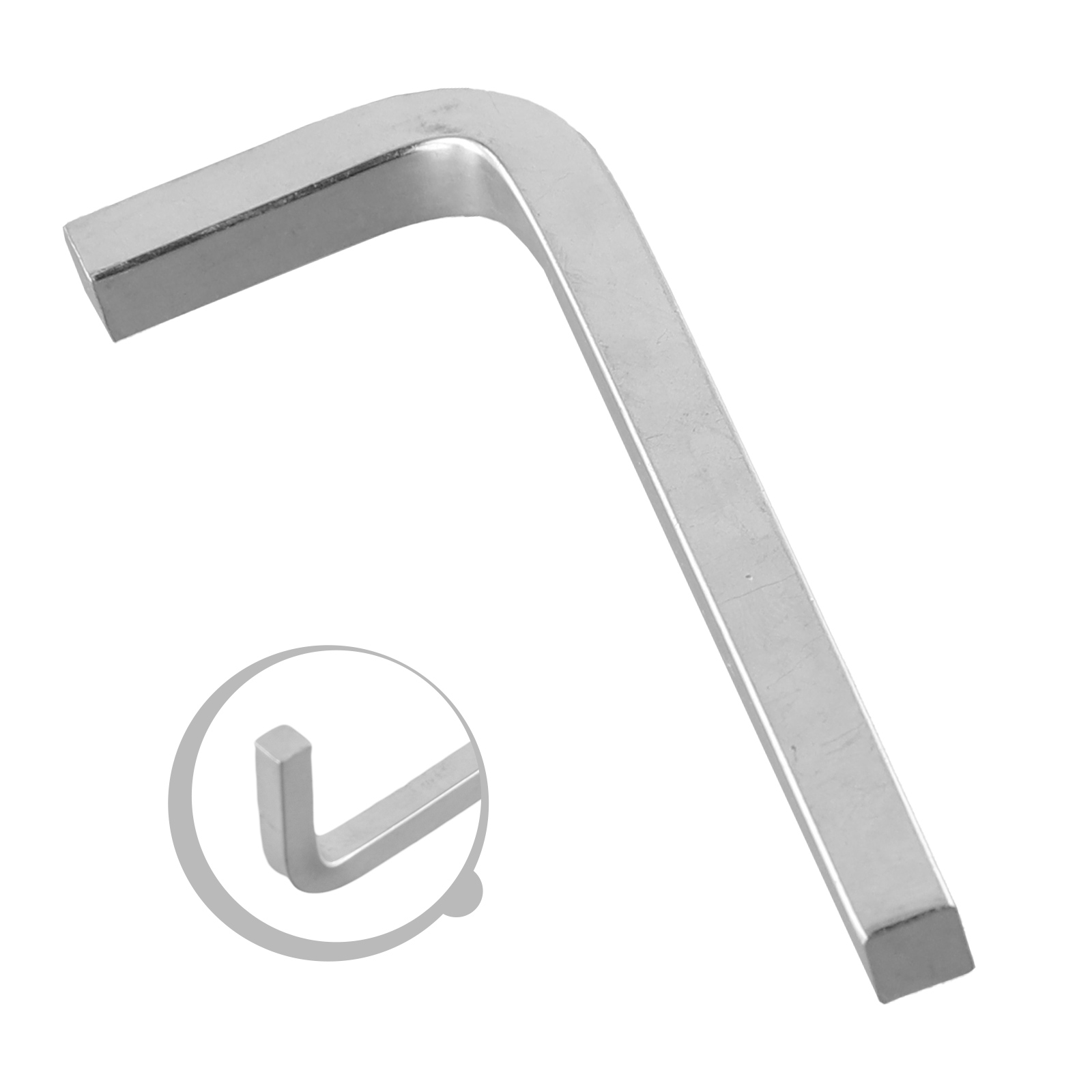 Tournevis à tête carrée en forme de L, Dnomium, acier au vanadium, 3-10mm, carré, 4 pointes essorées, outils à main, 1PC