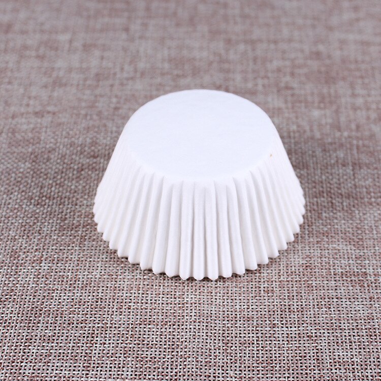 100pcs Pure White Cupcake Paper Liners Muffin Cases Cup Cake Baking Egg Tarts Tray Kitchen Accessories Pastry Decorating Tools