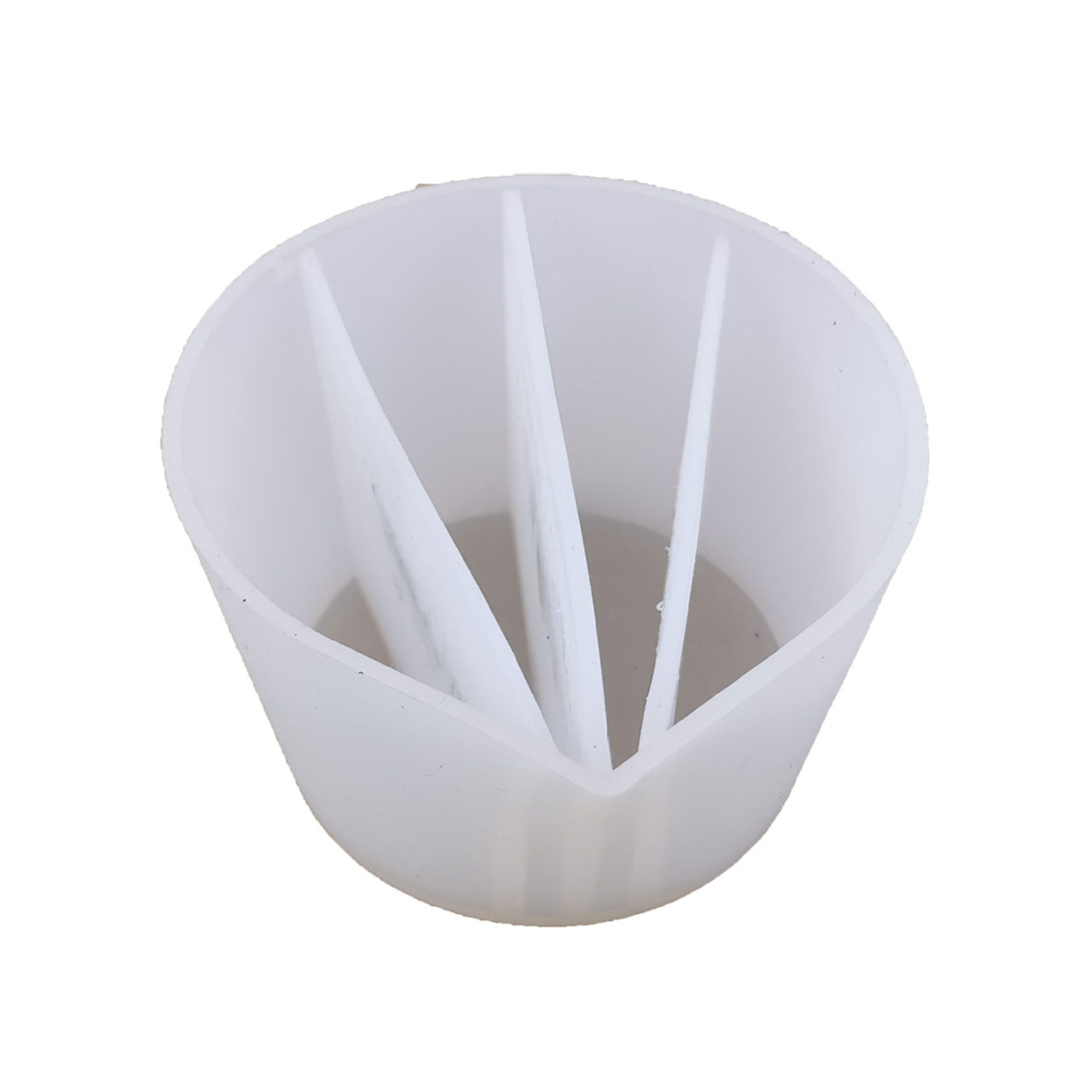 517F Clear Silicone Epoxy Resin Mixing Cups Distribution Measuring Cup DIY Epoxy Resin Tools for Jewelry Making Hobby Craft: 4 Channels White
