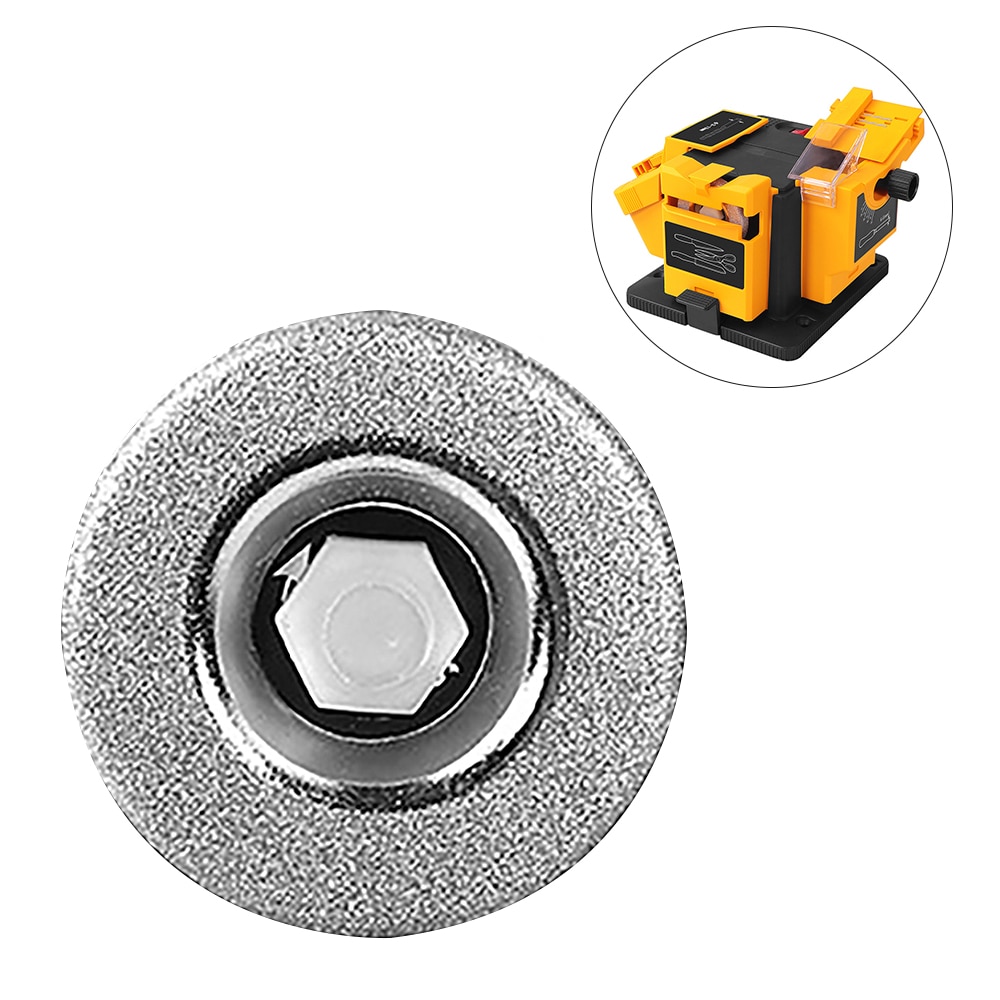 Knife Sharpener Multifunction Durable Emery Material Electric Sturdy Drill Sharpening Machine Kitchen Grinding Wheel Tools