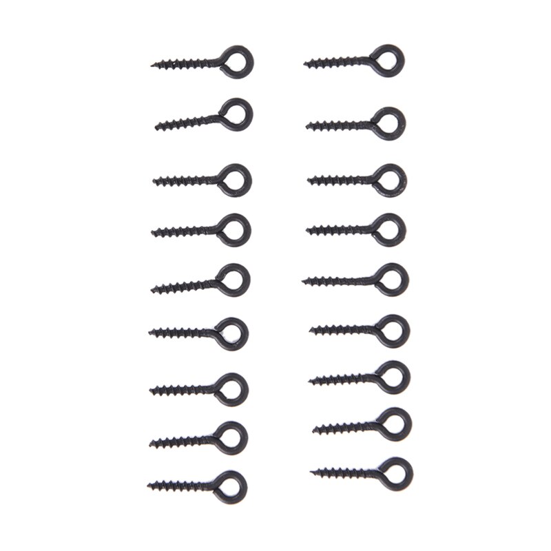 Karper Vissen Haak Stoper Stop Aas Boilie Schroef Met Ronde Link Loop Ronnie Rig Karper Vissen Accessoires Visgerei 10/20Pcs