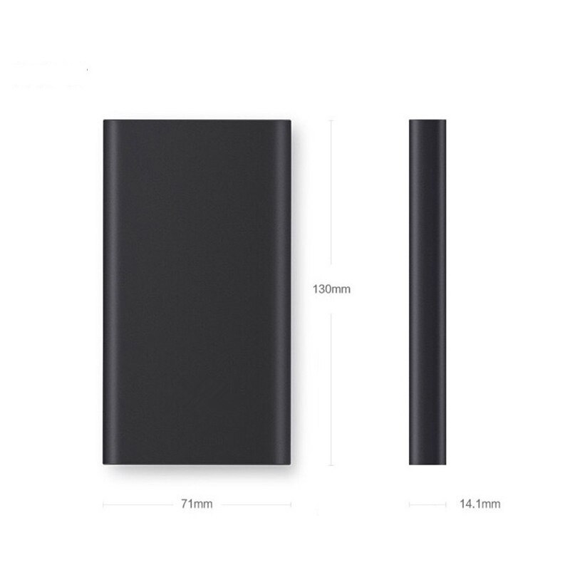 Original Xiaomi Mi PowerBank 2 10000 MAh Mi Power Bank Dual USB Port Quick Charge Powerbank Ultra-thin External Battery Charging