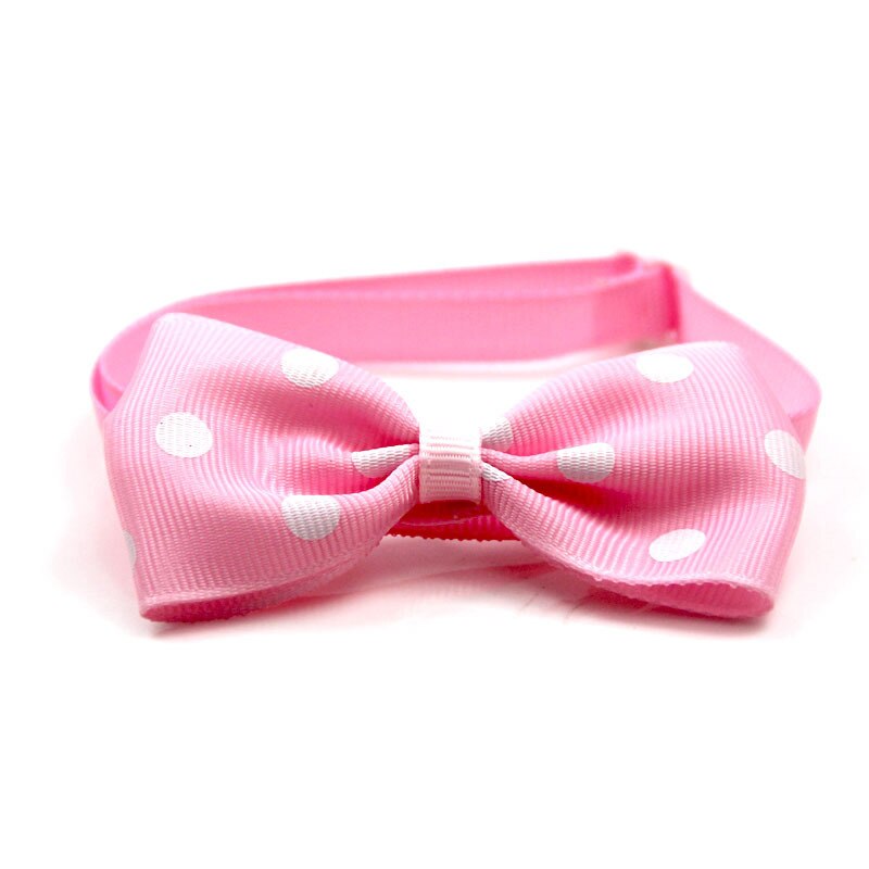 1 Stuk Verstelbare Hond Kat Strikje Stip Das Hond Strikje Puppy Bows Pet Vlinderdas verschillende Kleuren Supply: Roze