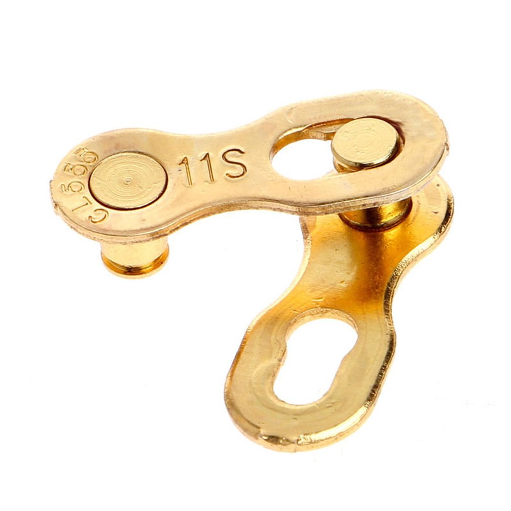 1 Speed Bicycle Chain Connector Lock Quick Link Road Bike Magic Buckle Master Bicycle Joint Cycling Parts Bike Accessories: Gold
