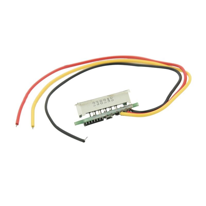 Mini Digital Voltmeter DC 0-100V LED Panel Voltage Meter 3-Digital With 3 Wires Red