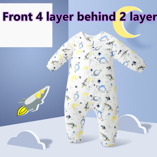 Katoenen Baby Romper Baby Kleding Een Stuk Slaapzak Zomer Unisex Baby Kleding Meisje En Jongen Jumpsuits Slaapzakken: StyleB color3 / S-Height within 85cm