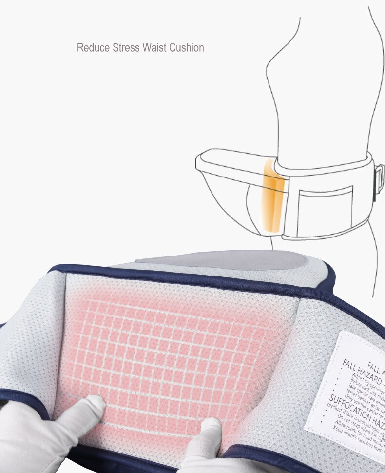 Baby Carrier Waist Stool Walkers Baby Sling Hold Waist Belt Backpack Hipseat Belt Kids Adjustable Infant Hip Seat Breathable