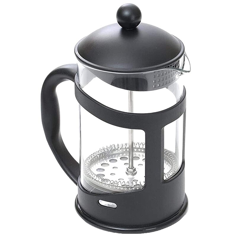 French Press Tea & Coffee Maker,Coffee Plunger, 20 Oz(600 ML), Black: Default Title