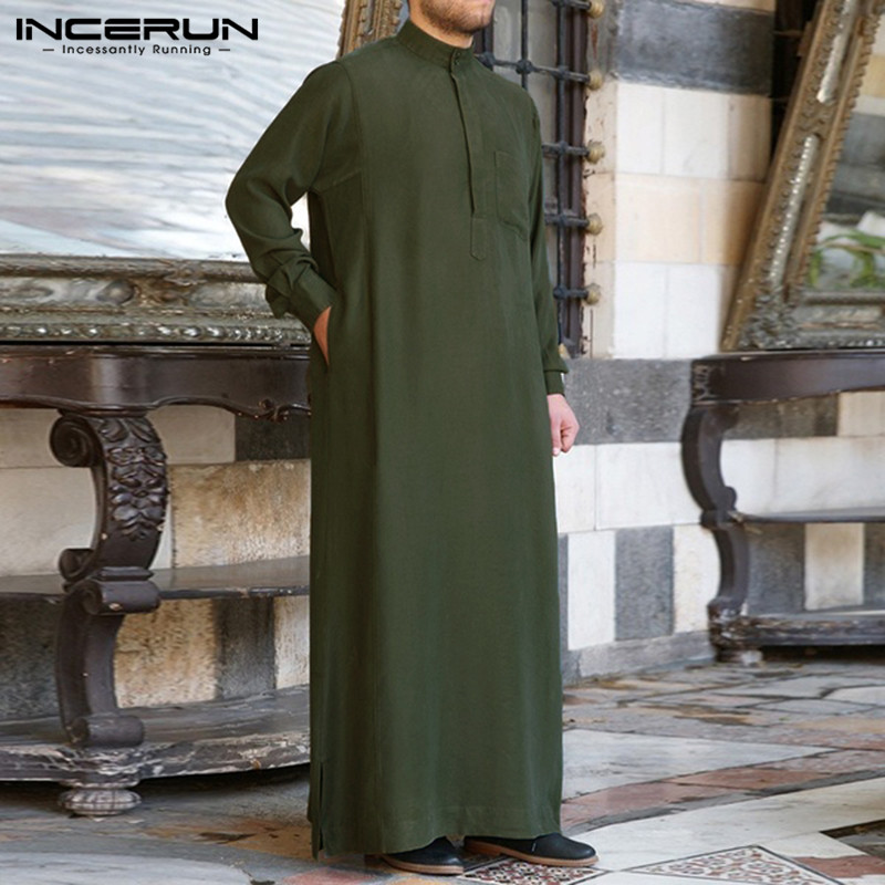 Thobe formel Jubba hommes vêtements Robe à manches longues saoudien Arabe Thobe homme caftan Ropa Arabe islamique Thobe musulman Robe indienne
