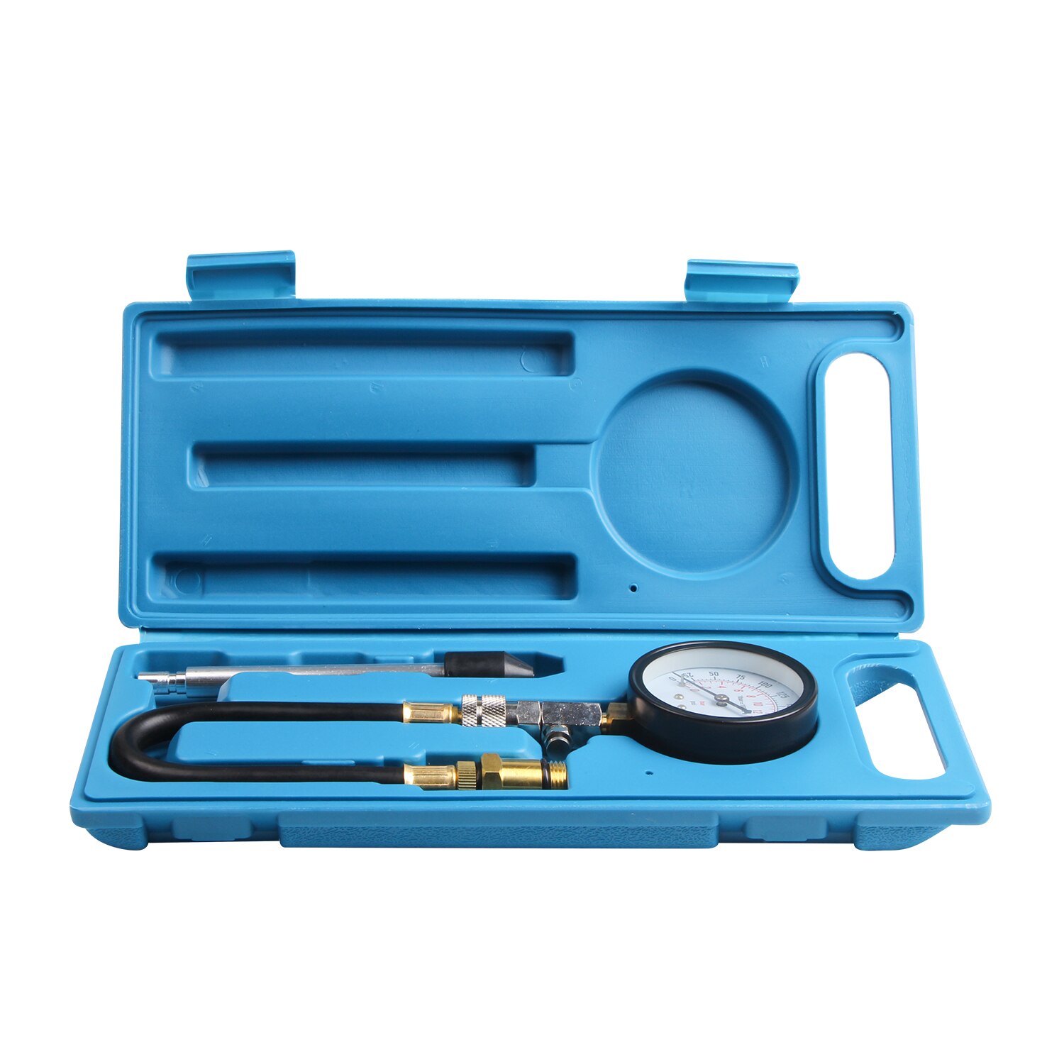 2pcs Petrol Engine Cylinder Compression Tester Kit Automotive Tool Gauge