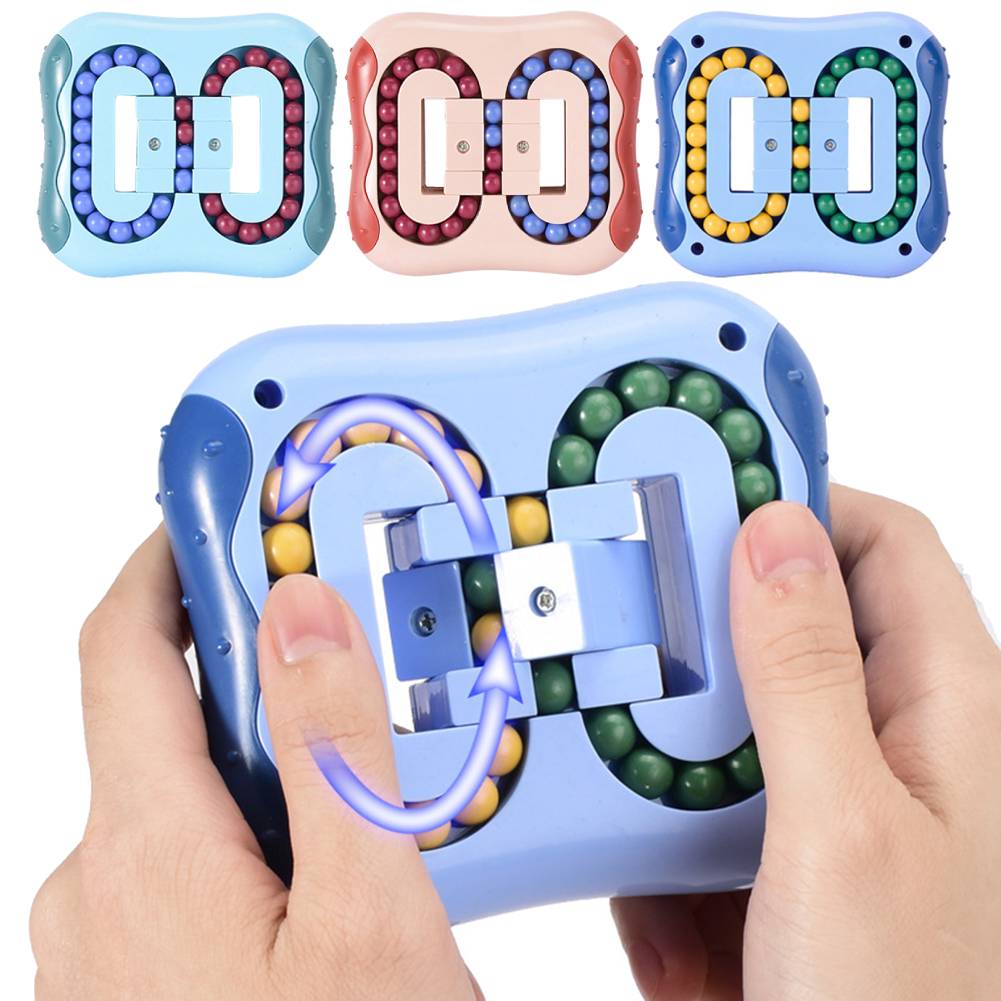 2022 rotierenden Bean Intelligenz Fingertip Cube kinder Finger Gyro Anti-Stress-Cube Pädagogisches Festplatte Spielzeug