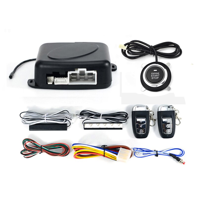 Universal 12V Auto Start Engine Ignition Start Stop Button System Starline Car Alarm Remote Starter SUV PEK Keyless Entry System