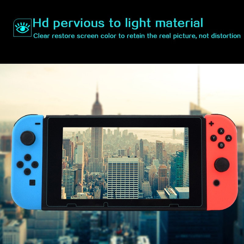 Neue 2 stücke HD Bildschirm Filter Film Schutzhülle Für Nintendo Schalter Mit Premium Gehärtetem Glas Screen Protector