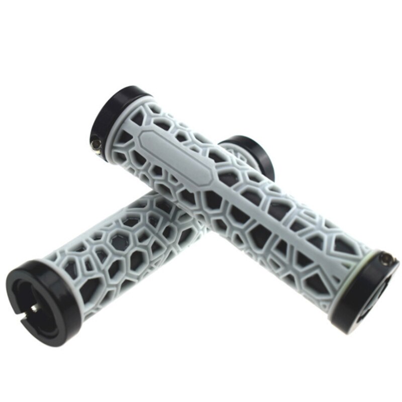 Ultralichte Professionele Fiets Handvat Cover Slip Rubber Fiets Handvat Set Mountainbike Water Cube Handvat Cover: white