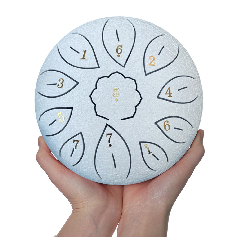 6-Inch 11-Tone Carbon Staal Tong Drum Musical Ethereal Drum Met Draagtas Meditatie Hand Pan Drum voor Beginner Kinderen