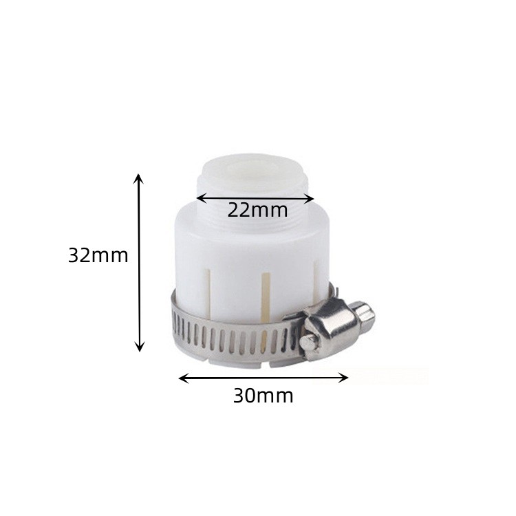 Universal Joint Faucet Garden Adapter 1/2'' Converter with Clamp Kitchen Shower Faucet Bubbler Extenders Water Taps Accessories: Brown