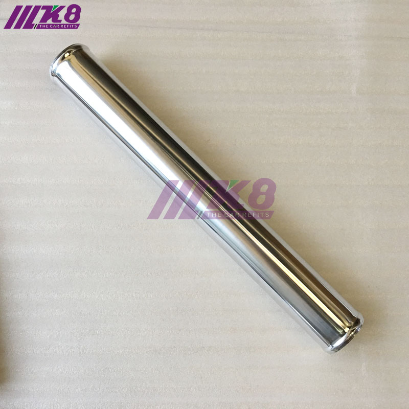 Tubo de Intercooler de 2 "pulgadas, 51mm, recto, 90 grados, 45 grados, 180 grados, J-TYPE, 2mm de espesor, tubo de aluminio artesanal, tubo de entrada de aire: 0 degrees