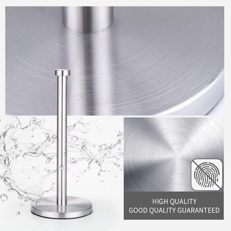 Stainless Steel Roll Paper Towel Rack Kitchen Tissue Holder Bathroom Toilet Paper Stand Napkin Rack House Tool