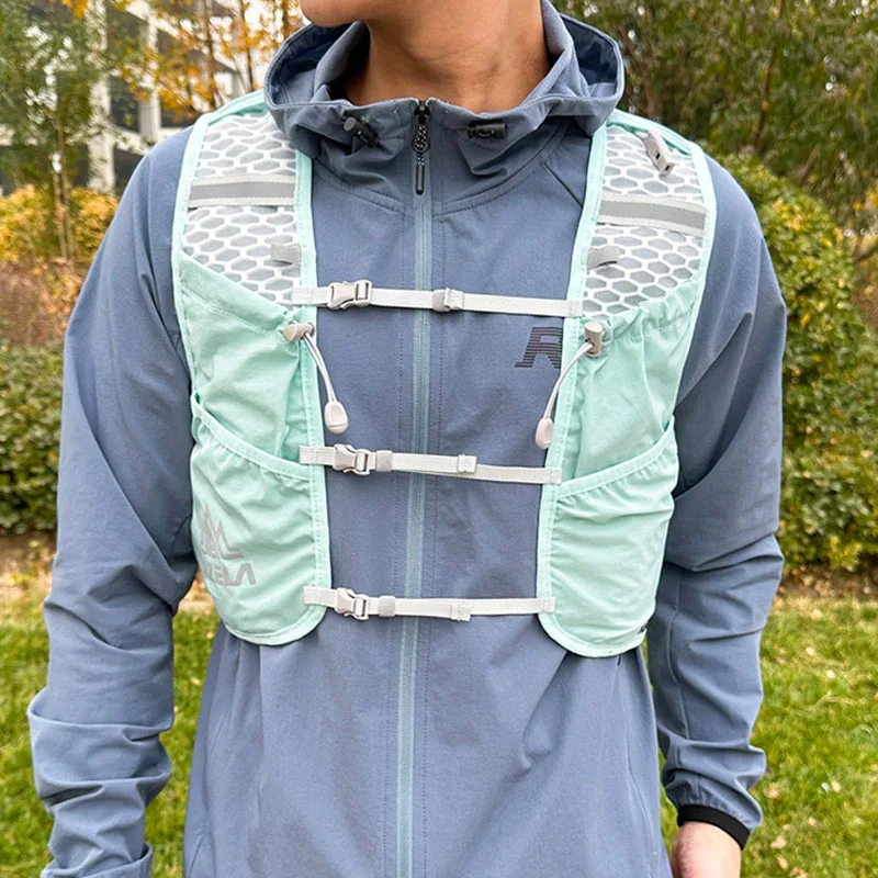 draussen Pfad Laufen Rucksack Ultraleicht Laufen Rennen Trinkweste Atmungsaktive Joggingweste für Marathon- Radfahren Wandern Pfad