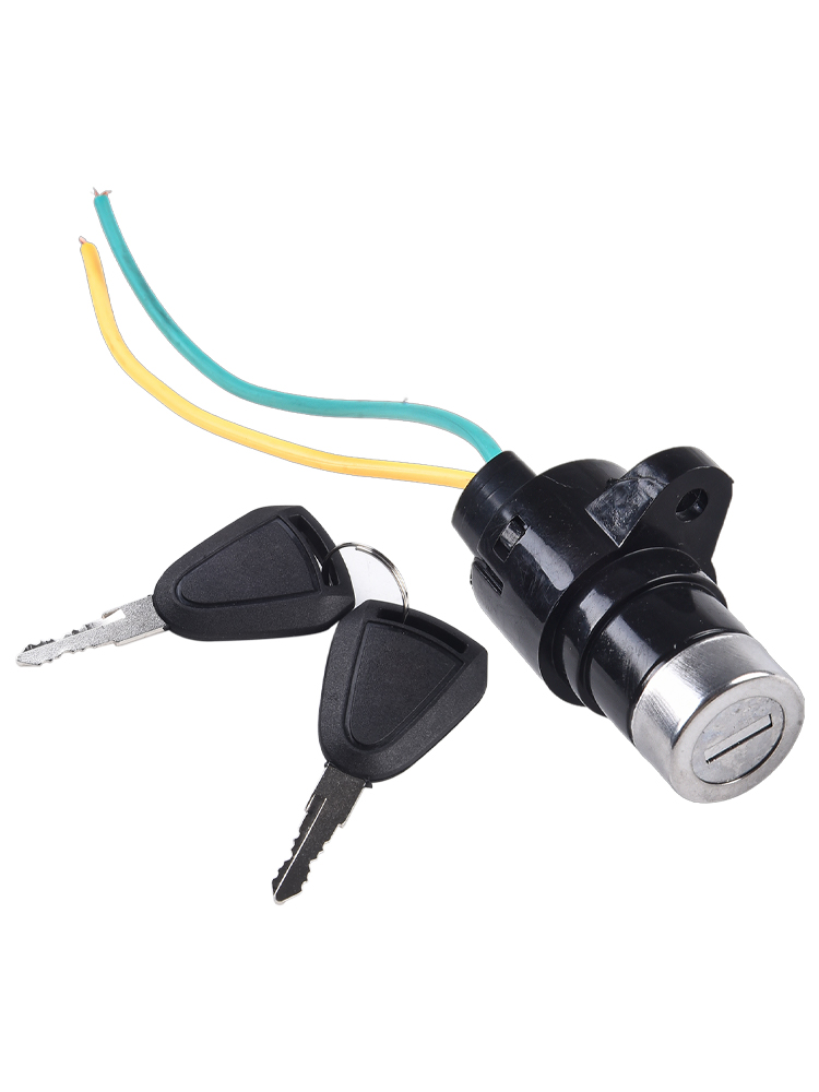 Interruttore di accensione per bicicletta elettrica Chiave di accensione Blocco alimentazione Chiave di accensione Interruttore Ebike Posizione a 2 fili per scooter elettrico E-bicicletta
