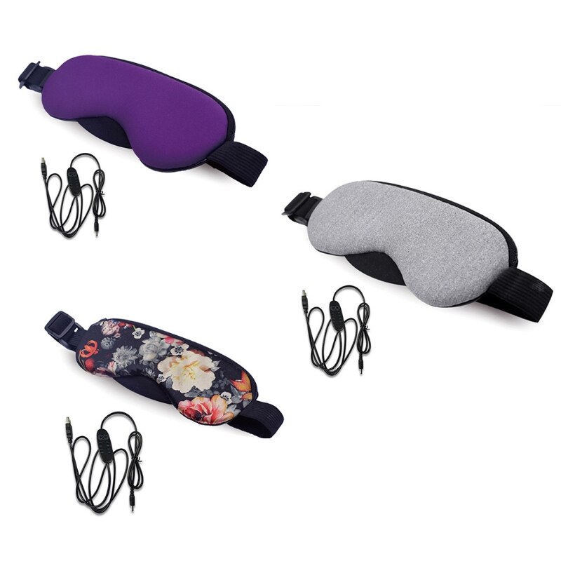 Temperature Control Heat Steam Cotton Eye Mask Dry Tired Compress USB Pads