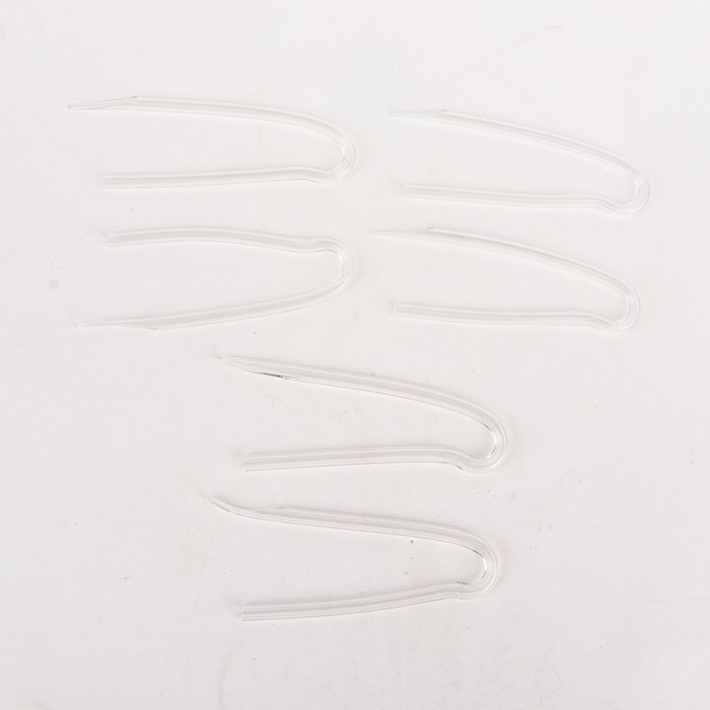 5pcs R Shape Transparent PVC BTE Hearing Aids Clear Earmolds Tubes Bent Tubing